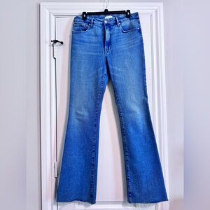 Good American Raw Hem Boot Cut Women's Jeans